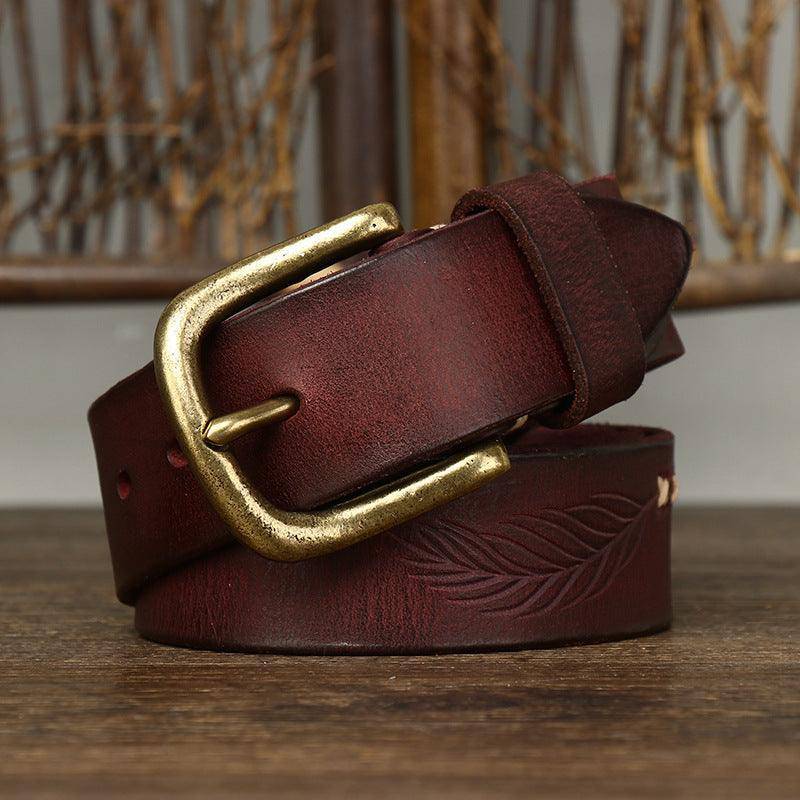 High-quality Leather Belt For Men, Vijay Model - Leather Purse Backpack