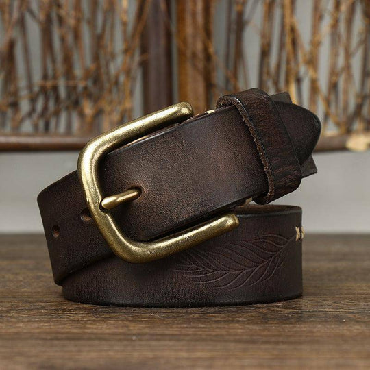 High-quality Leather Belt For Men, Vijay Model - Leather Purse Backpack