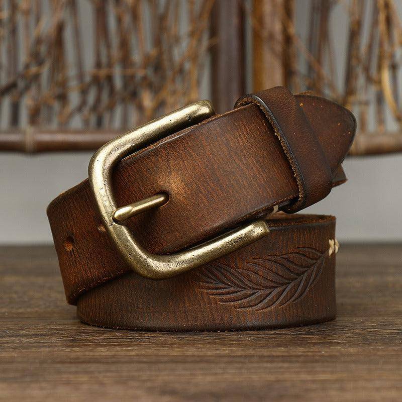 High-quality Leather Belt For Men, Vijay Model - Leather Purse Backpack