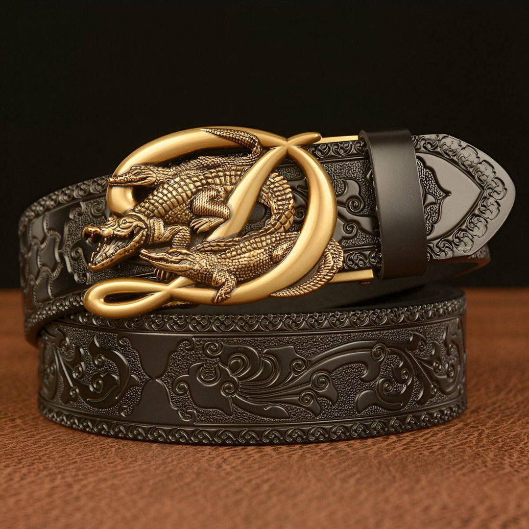 Esprit Animal Belt With Buckle In The Shape of Three Crocodiles, Ross Model