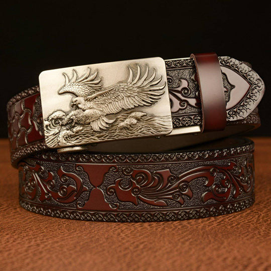 Esprit Animal Belt With Eagle and Waves Pattern, Jude Model