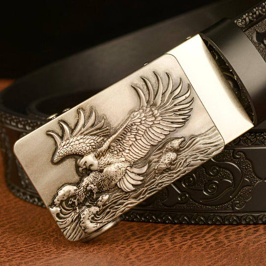 Esprit Animal Belt With Eagle and Waves Pattern, Jude Model