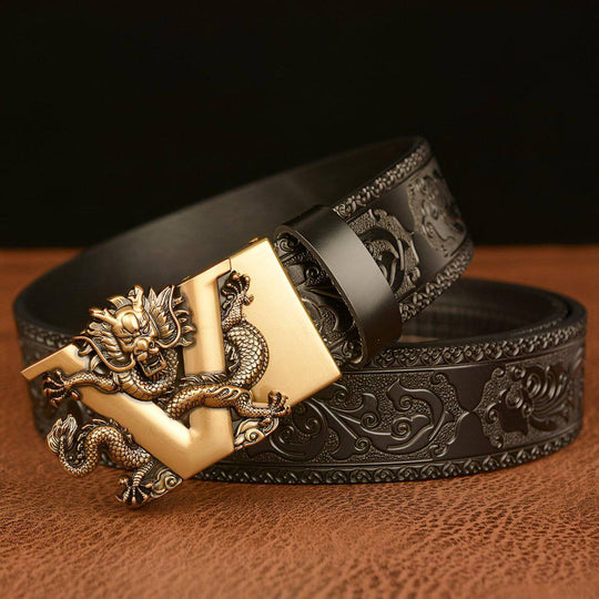 Esprit Animal Belt With Dragon and Letter V Pattern, Zishan Model