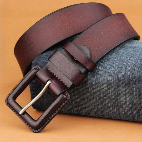 Leather Belt For Women or Men, Corvette Model - Leather Purse Backpack