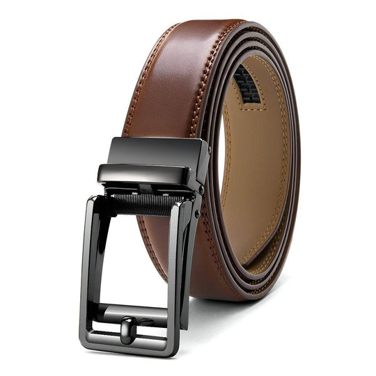 Automatic Buckle Smart Belt, Hole-Free Design - Leather Purse Backpack