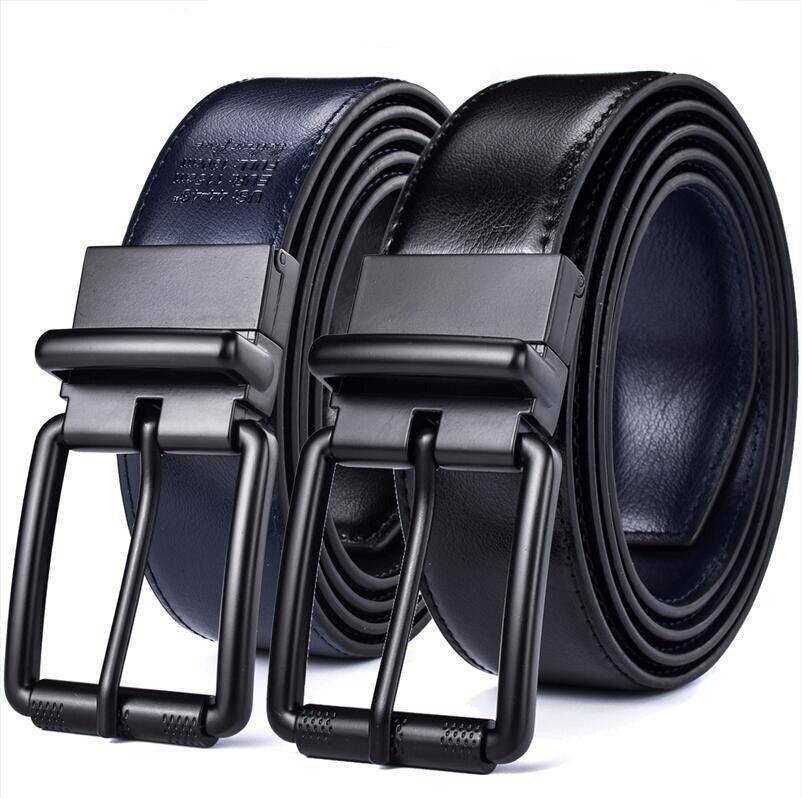 Reversible 2 In 1 Leather Belt For Men, Aaron Model - Leather Purse Backpack