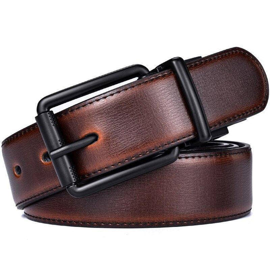 Reversible 2 In 1 Leather Belt For Men, Aaron Model - Leather Purse Backpack