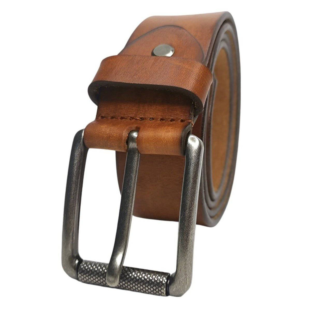 Soft Full-grain Leather Belt For Men, Enrico Model - Leather Purse Backpack