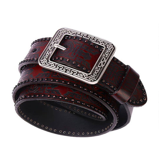 Western Leather Belt, Man or Woman, Daksha Model