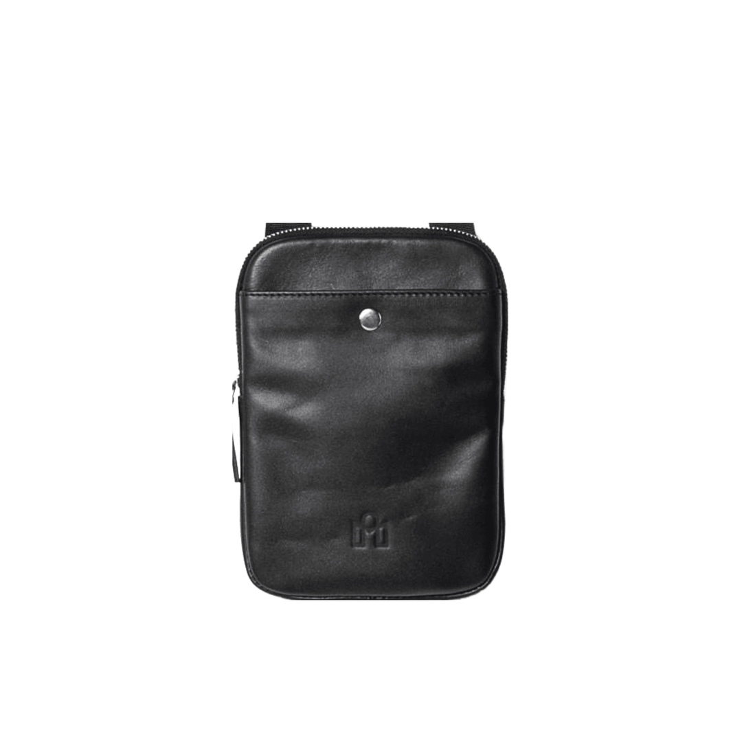 Chic Handmade Black Leather Sling Bag - Perfect for Everyday Use! - Leather Purse Backpack