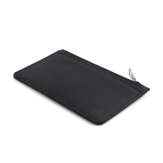 Compact Unique Black Leather Card Holder - Leather Purse Backpack