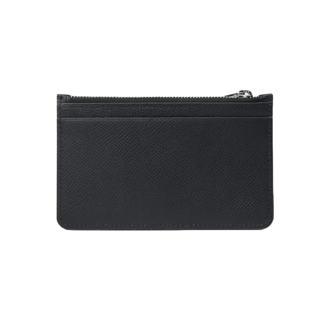 Compact Unique Black Leather Card Holder - Leather Purse Backpack