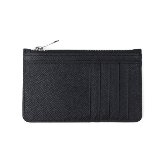 Compact Unique Black Leather Card Holder - Leather Purse Backpack