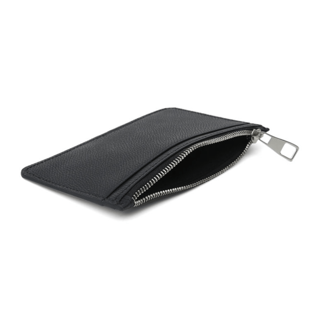 Compact Unique Black Leather Card Holder - Leather Purse Backpack