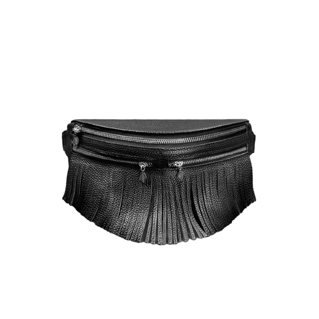 Designer Exclusive Women's Leather Belt Crossbody Bag - Leather Purse Backpack