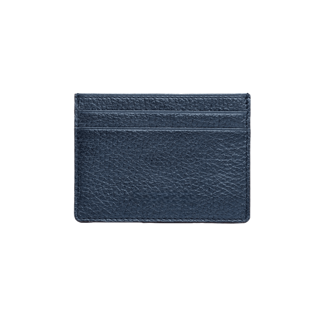 Elegant Design Navy Blue Leather Card Holder - Leather Purse Backpack