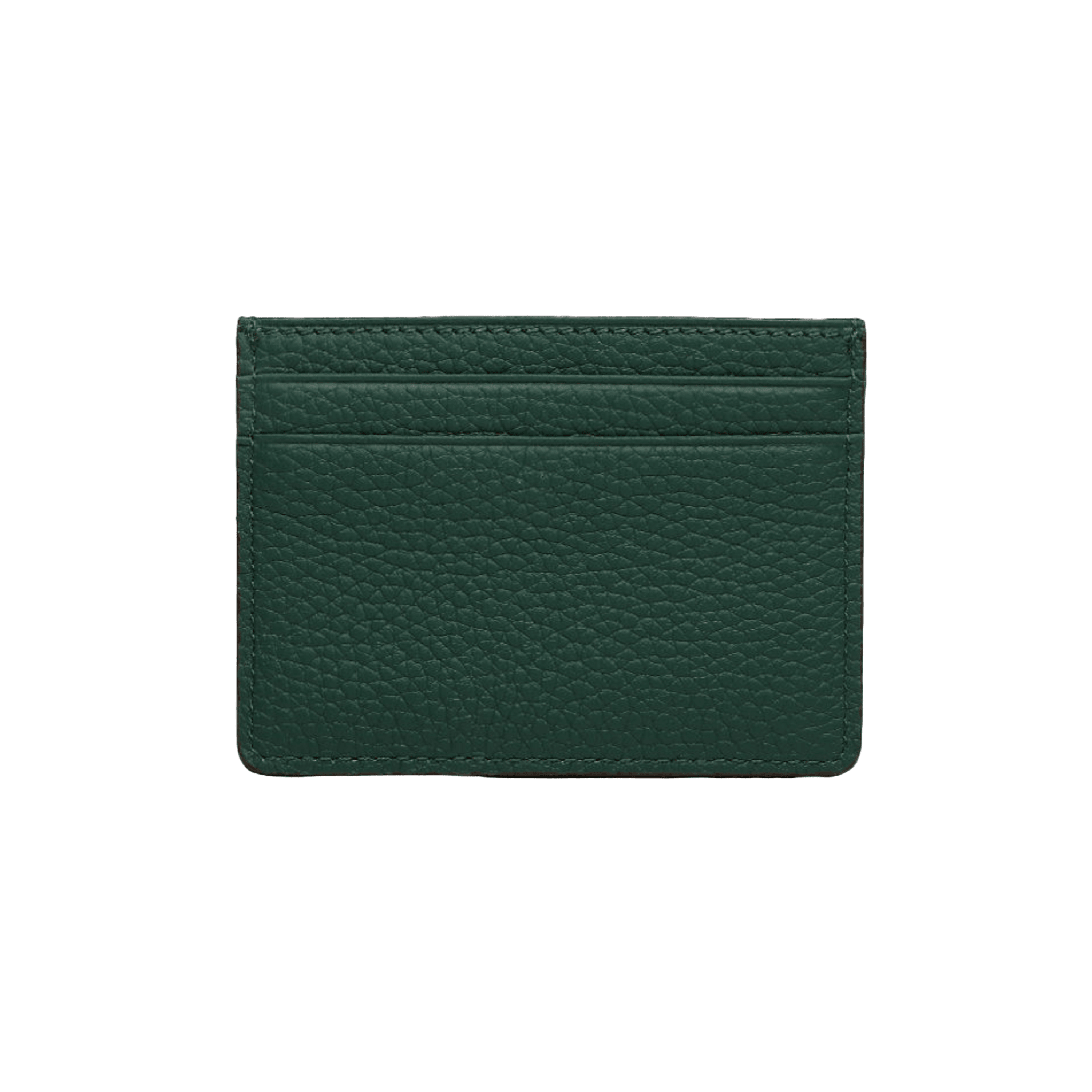 Elegant Green Minimalist Leather Card Holder - Leather Purse Backpack