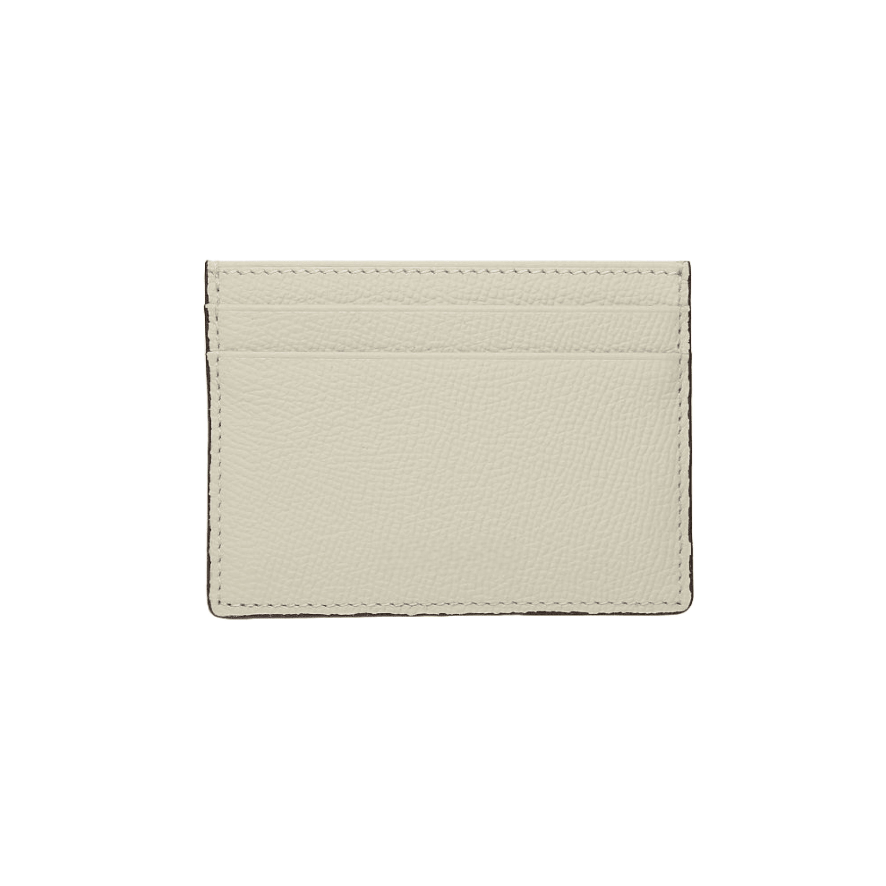 Elegant Ivory Minimalist Leather Card Holder - Leather Purse Backpack