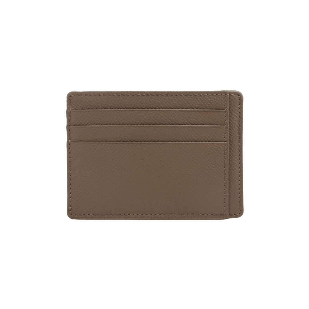 Exclusive Beige Minimalist Leather Card Holder - Leather Purse Backpack