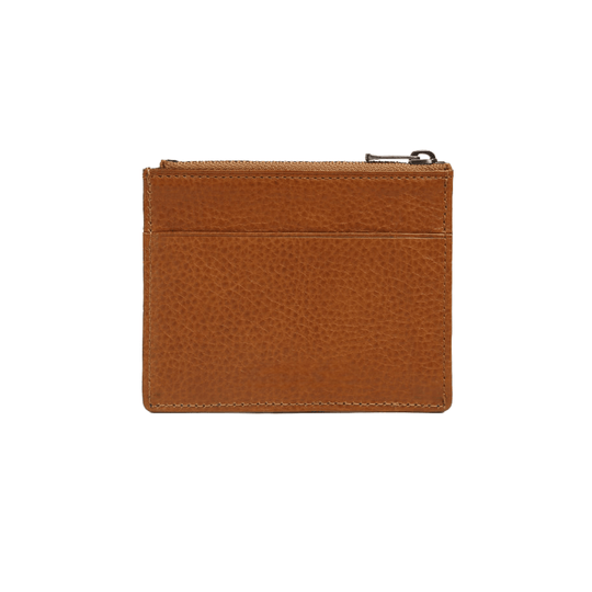 Exclusive Compact Brown Leather Card Holder - Leather Purse Backpack