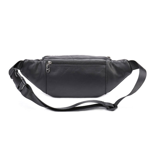 Stylish chest bag in premium leather for men