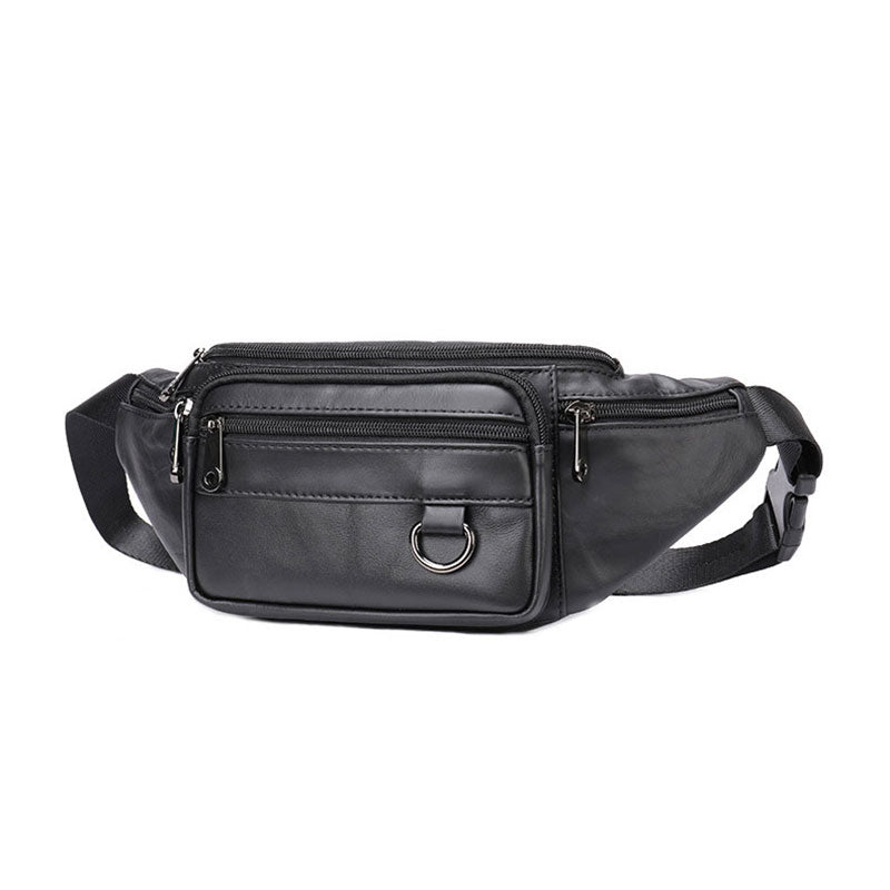 Premium leather hip pack for him