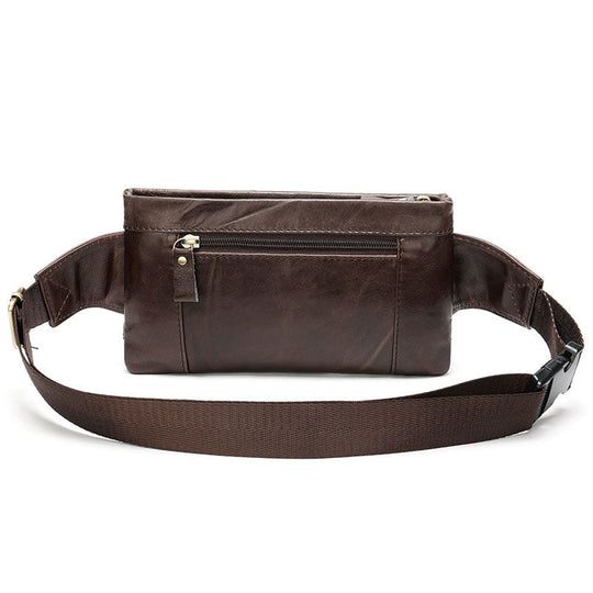 Men's comfortable leather hip packs