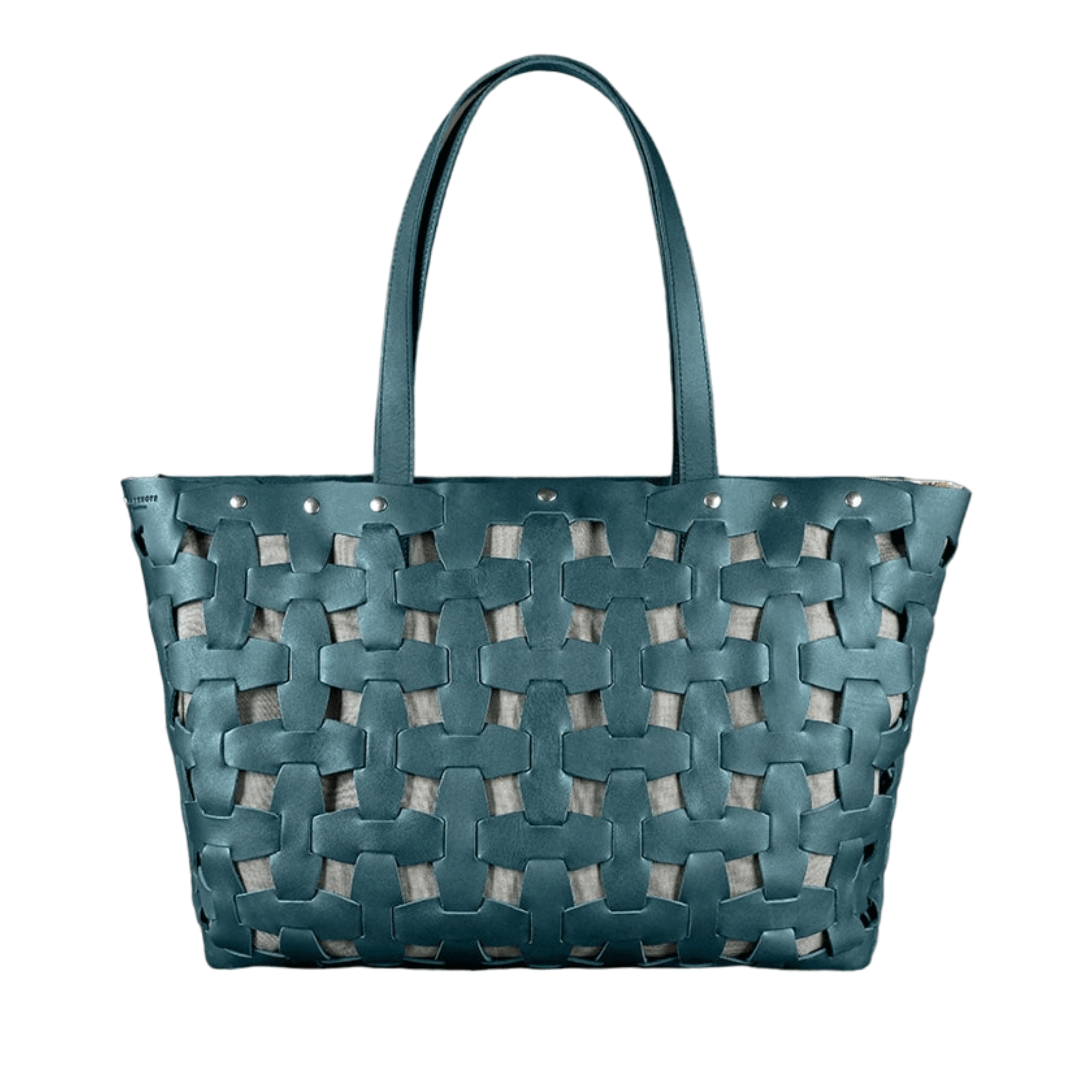 Fashionable Women's Leather Braided Puzzle Bag - Leather Purse Backpack