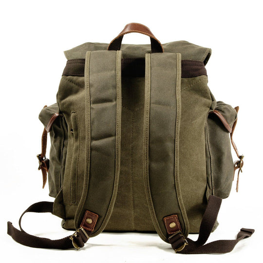 Classic Old School Backpack – Vintage-Style, Durable Canvas Bag for Daily Use