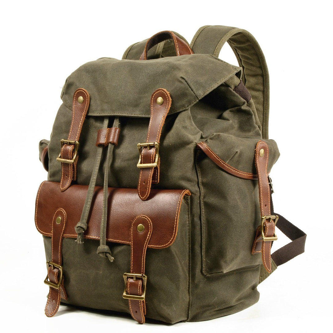 Classic Old School Backpack – Vintage-Style, Durable Canvas Bag for Daily Use