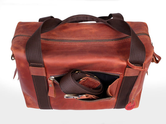 Leather Duffle Bag, Large Weekend Duffel Bag