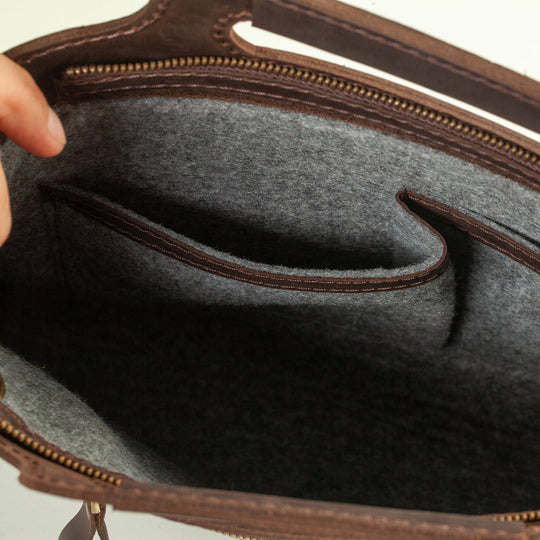 Leather Laptop Bag, MacBook Bag, Briefcase for Laptop