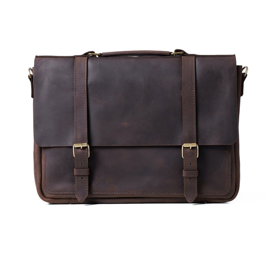 Real Leather Messenger Bag, Leather Laptop Bag Unisex