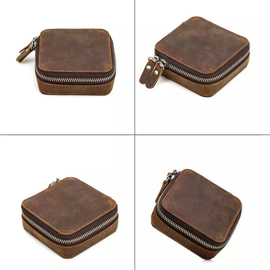 Modern compact travel jewelry case