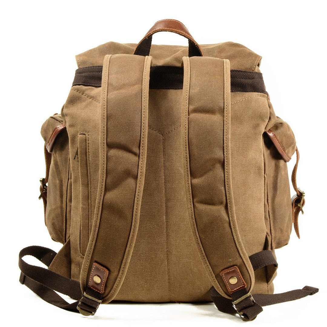backpacks leather old fashioned Classic Old School Backpack – Vintage-Style, Durable Canvas Bag for Daily Use