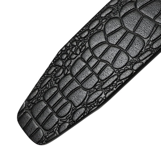 Leather Belt Strap, For Pin Buckles, Crocodile Look, Saban Model - Leather Purse Backpack