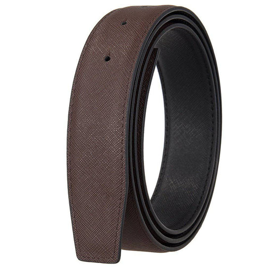 Leather Belt Strap, For Pin Buckles, Reversible, Django Model