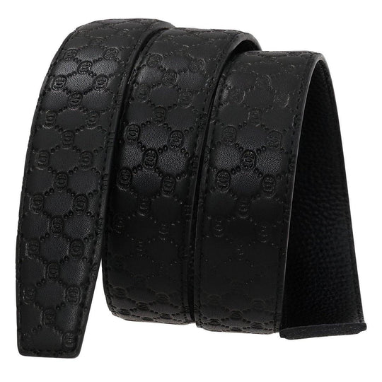 Leather Belt Strap, Quilted Appearance, Marius Model