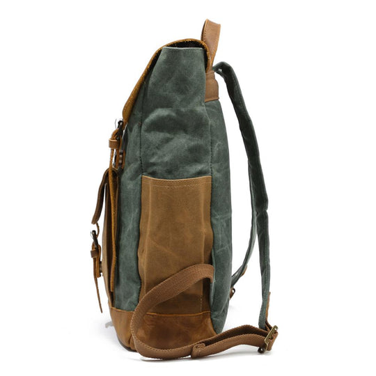 Elegant Vintage Laptop Backpack with Easy Access and Vintage Appeal