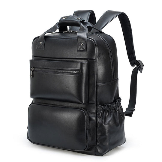 Unique design leather backpack for him with superior quality