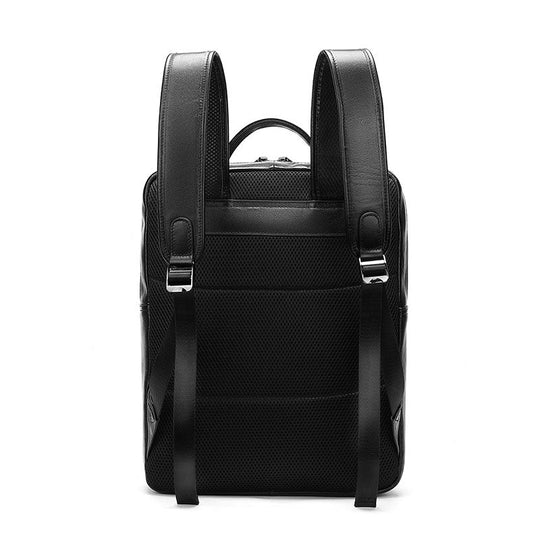 Business laptop backpack for men in stylish leather