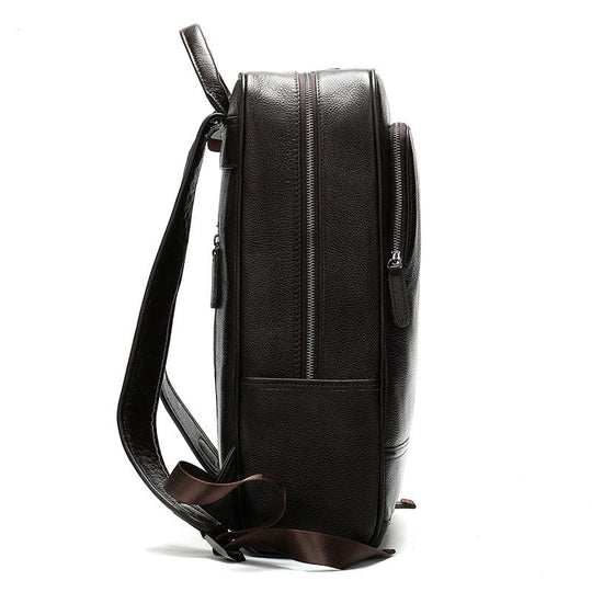 Classic design leather business backpack for him