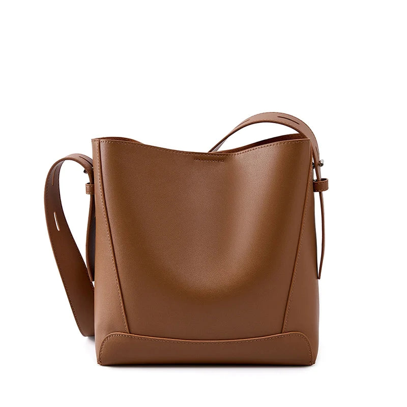 Best high-quality leather shoulder bucket bags