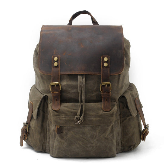 Waxed Canvas Backpack – Durable, Water-Resistant Bag with Classic Style