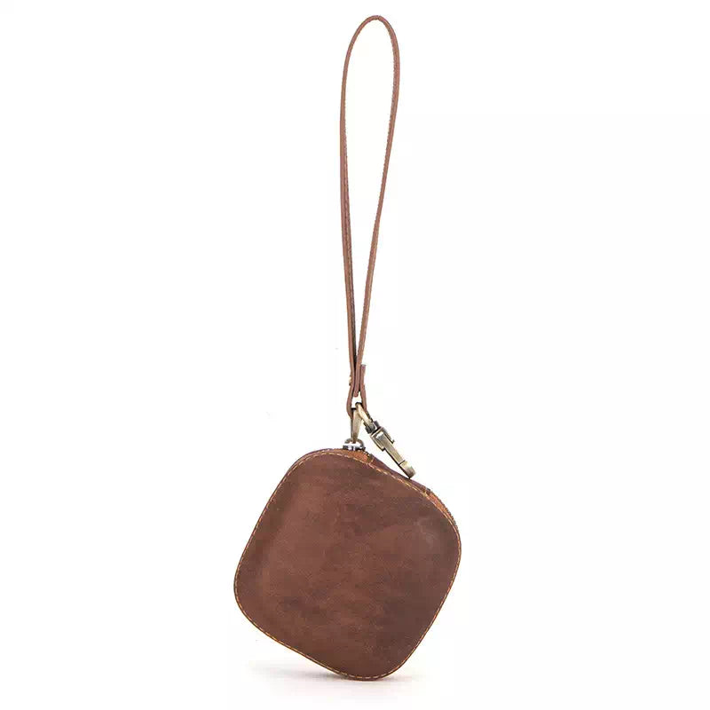 Crazy Horse Leather Coin Purse - Leather Purse Backpack