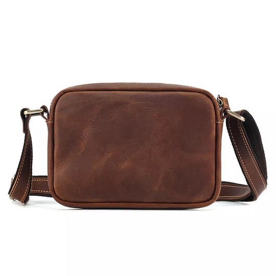 Compact stylish small leather crossbody bag
