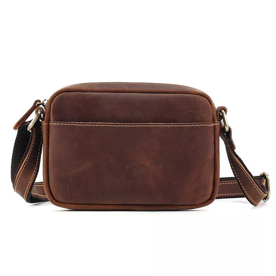 Small leather crossbody bag with a stylish and compact design