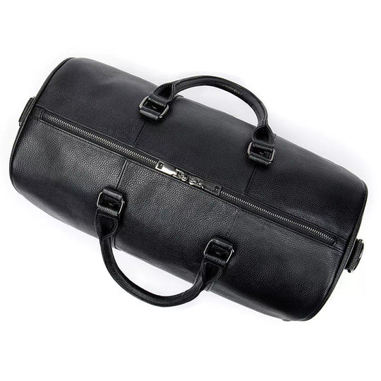 Luxury leather duffle bag for travel