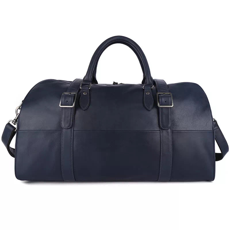 High-quality vegetable-tanned leather duffle for men