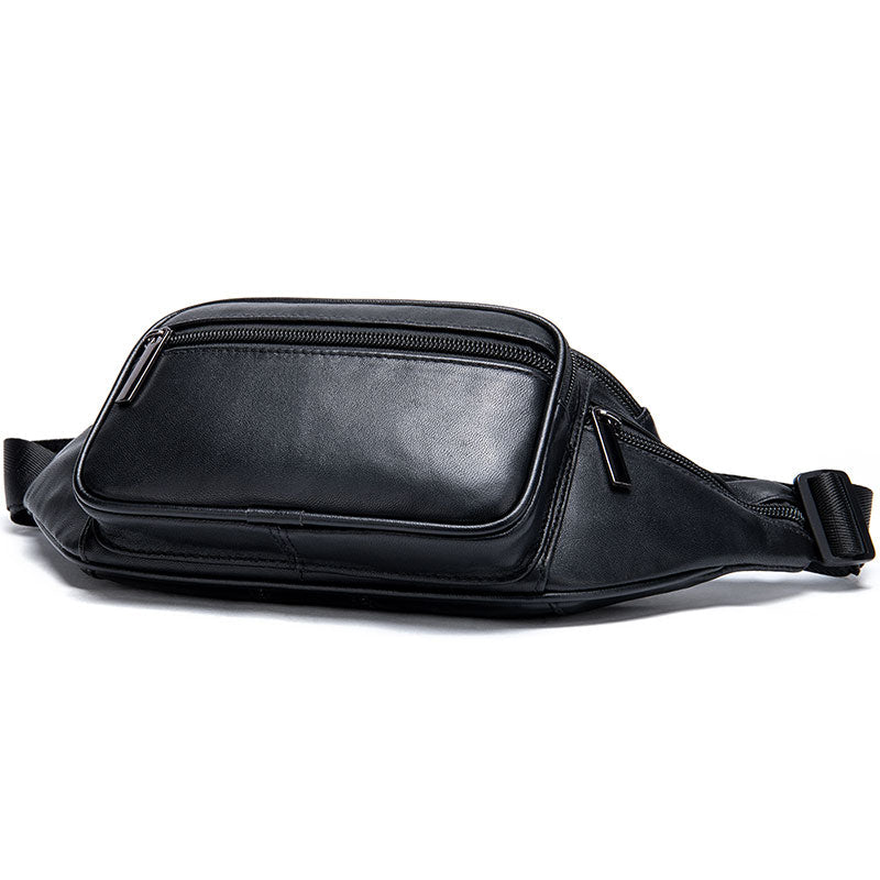 Men's and women's leather fanny pack waist bag